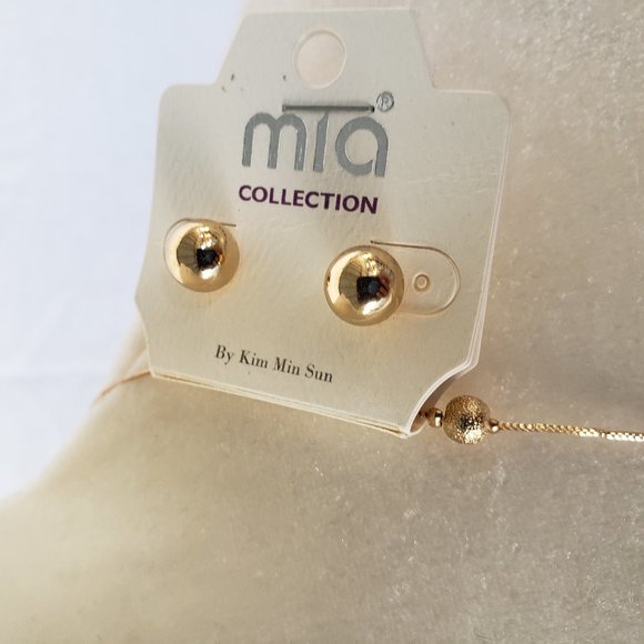 MIA COLLECTION BY KIM MIN SUN NECKLACE & EARRINGS - Picture 4 of 4
